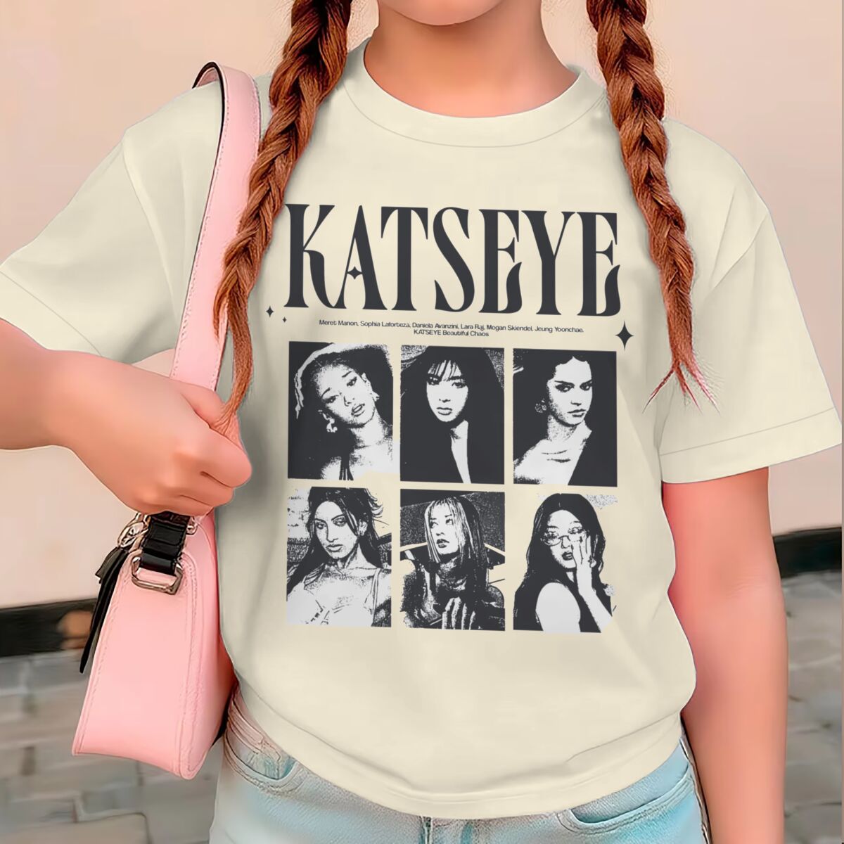 Baby Clothing On Sale - KATSEYE Print Summer Tops Girls Y2K