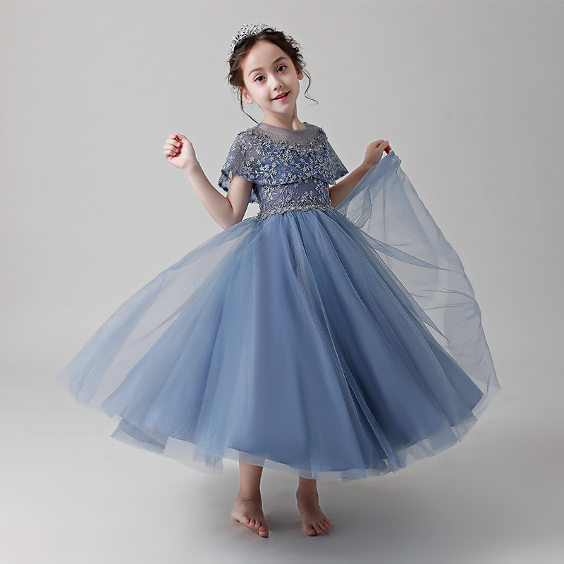 Baby Q Clothing - 2025 Children's Dress Puffy Girl Princess