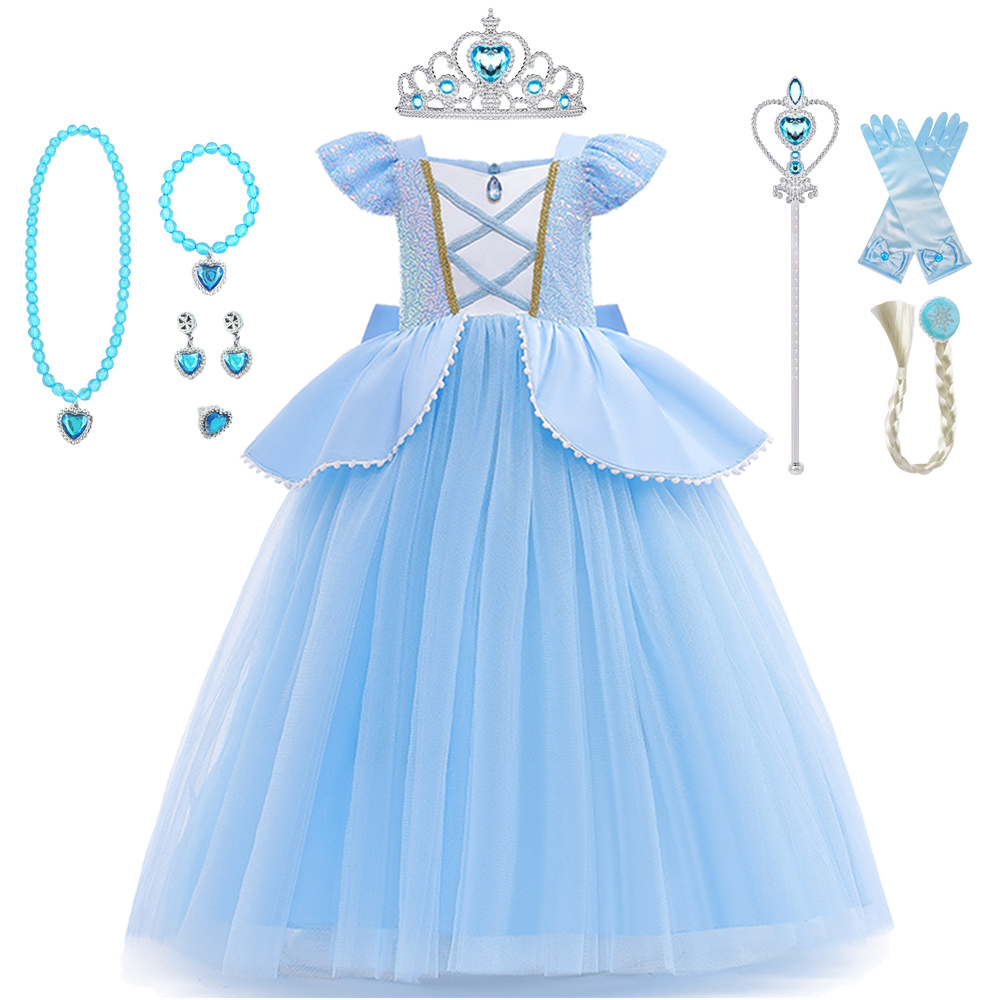 Baby Clothing Size - Cinderella Cosplay Costume Kids Clothes for