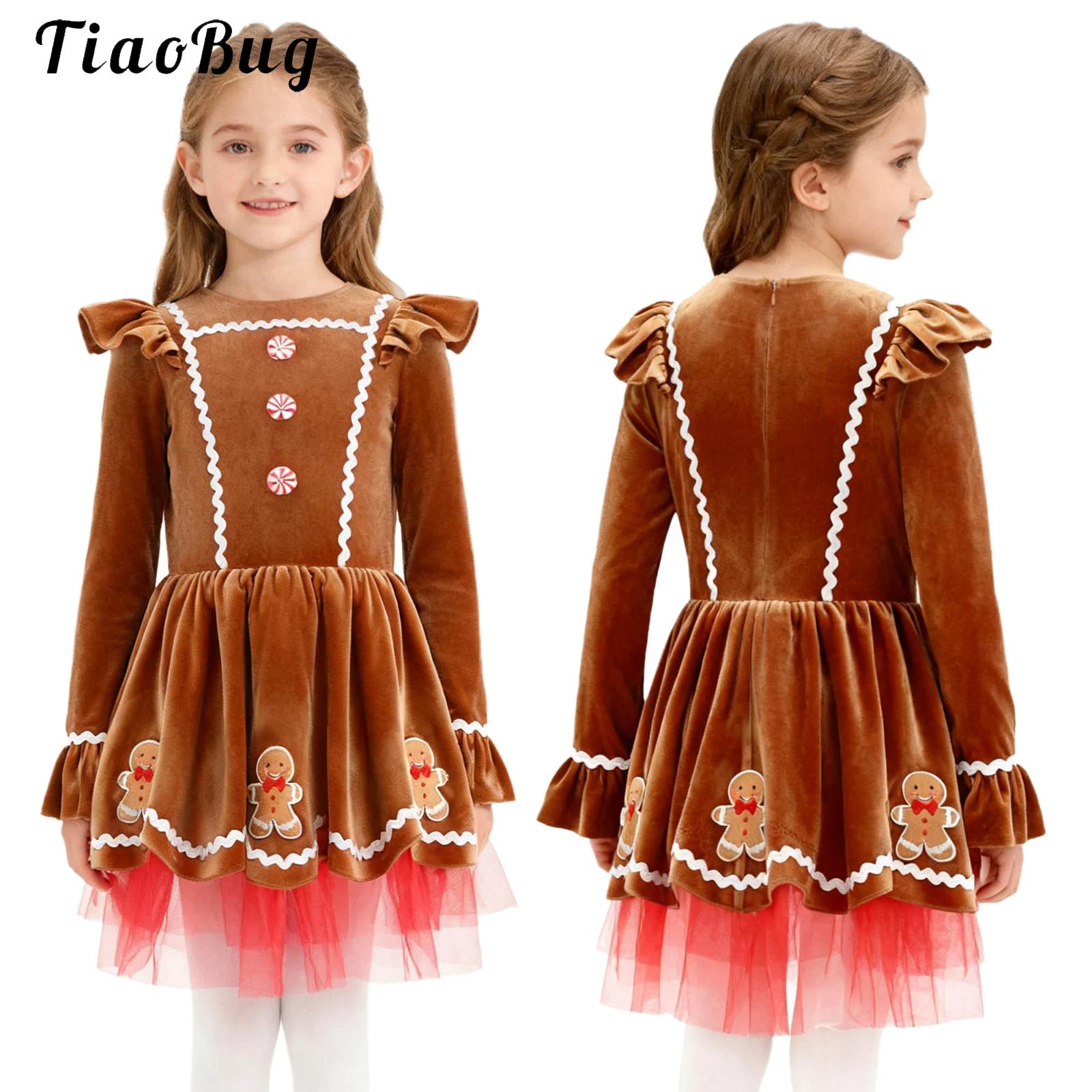 Baby Clothing Size - Girls Gingerbread Costume Cute Long Sleeve