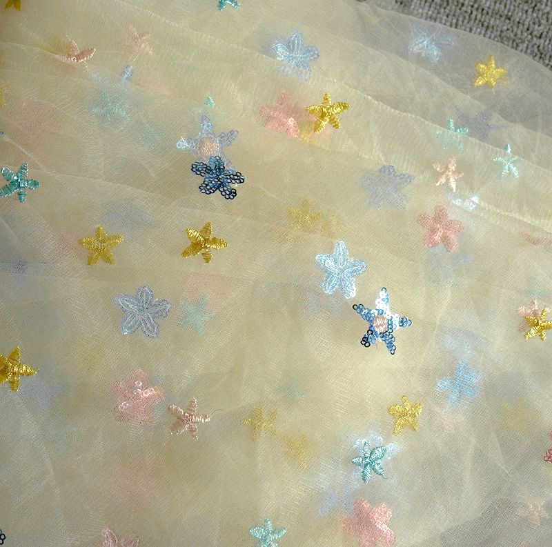 50x150cm Embroidered Star Net  - Baby Clothing Organic review and price