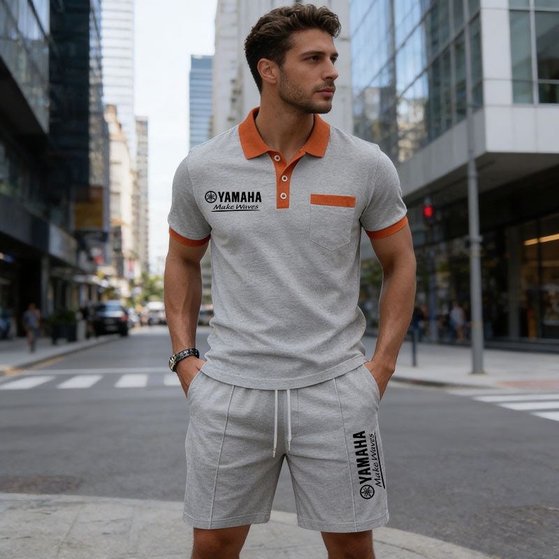 Yamaha Men's Multi-Color Waffl - Summer Short Set review and price