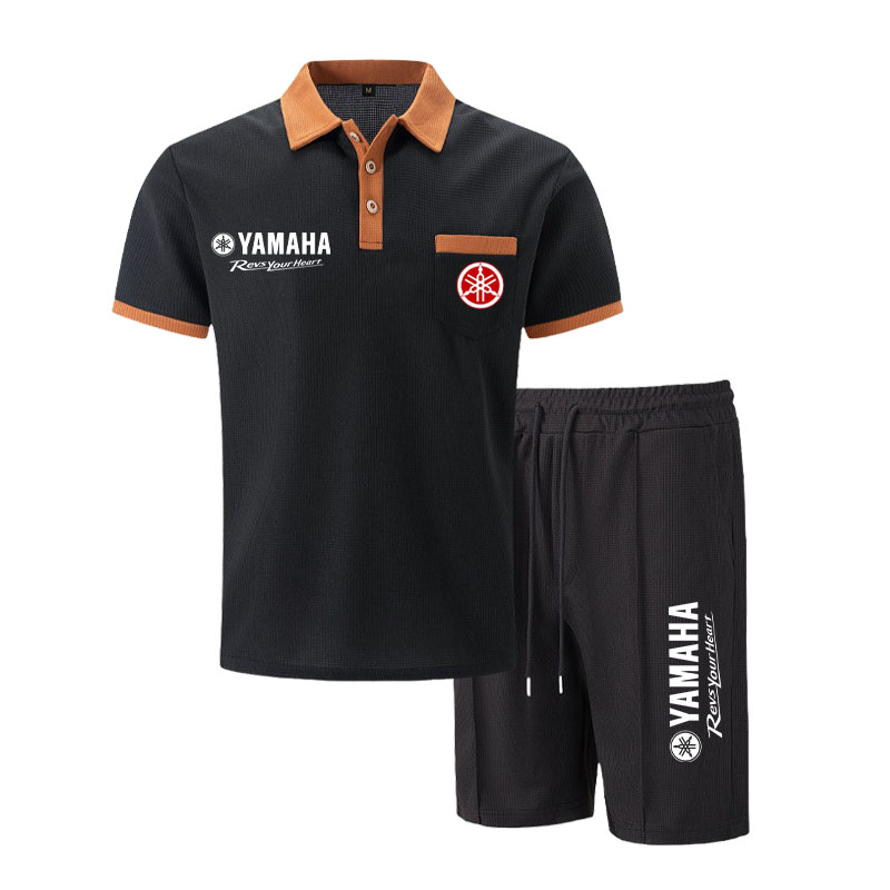 Yamaha Men's Multi-Color Waffl - Summer Short Set review and price