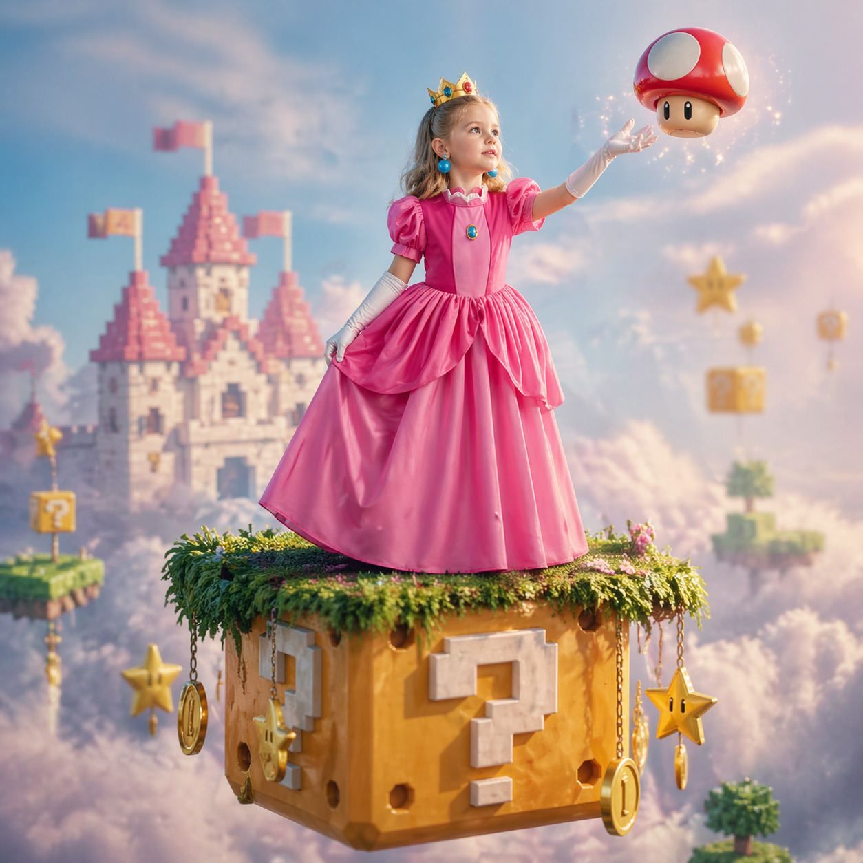 Princess Peach Style Dress Up  - Baby Clothing Size review and price