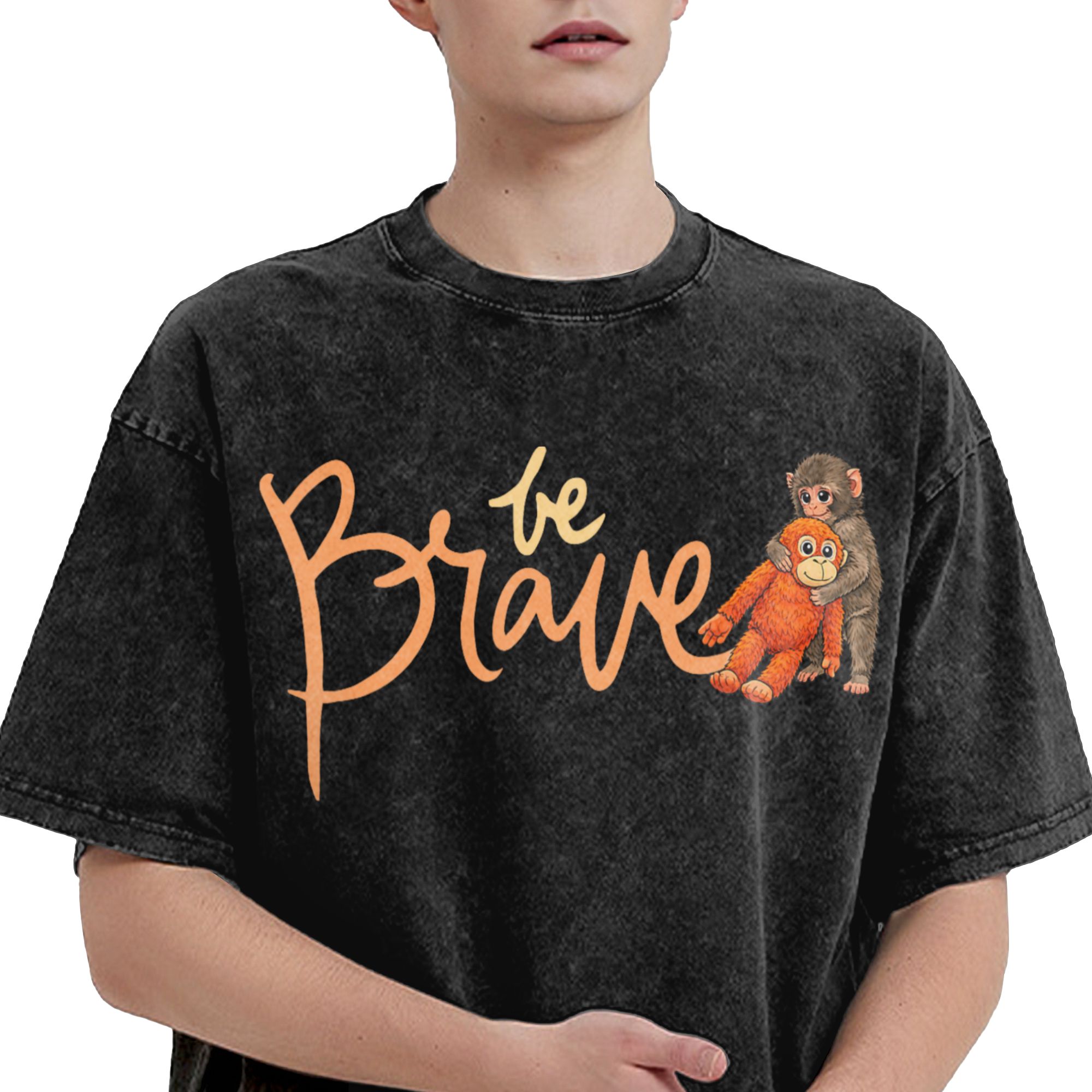 Mens T Shirt Punch Baby Monkey - Baby Zoo Clothing review and price