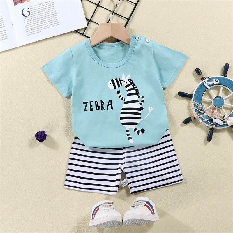 Cotton Tees+Shorts 2-piece Tra - Baby Clothing On Sale review and price