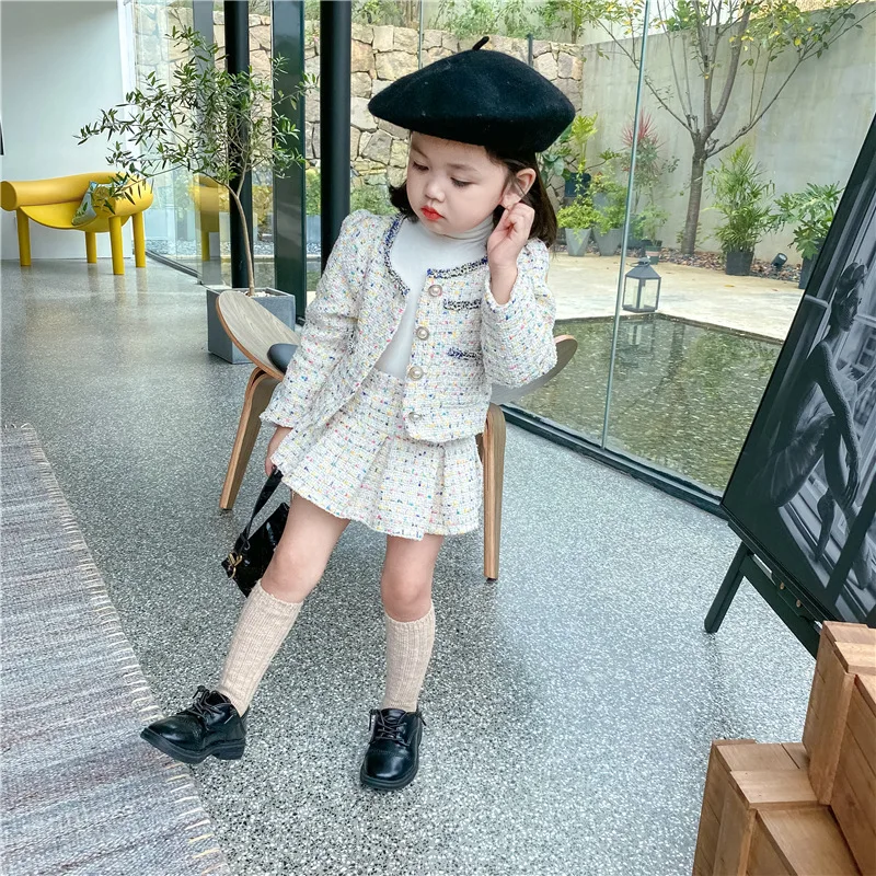 Girls Tweed Sets Clothes Autum - Baby Clothing Boutique review and price