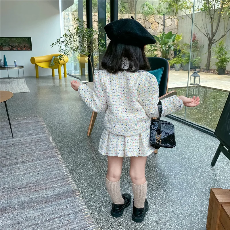 Girls Tweed Sets Clothes Autum - Baby Clothing Boutique review and price