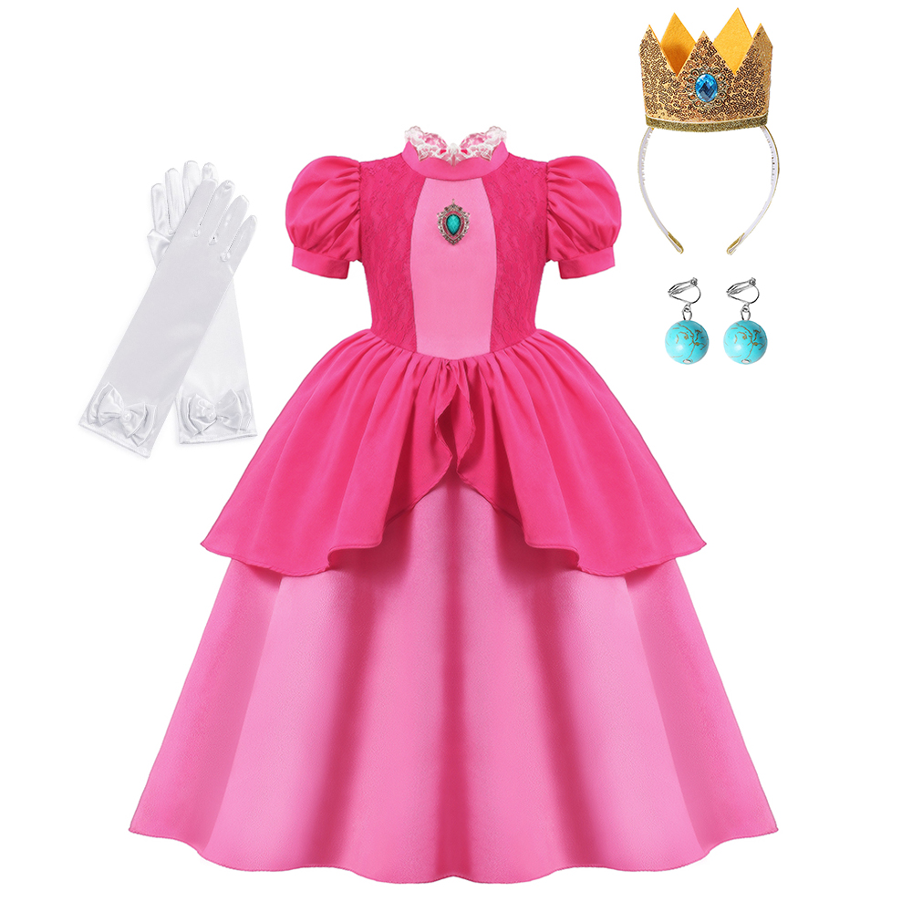 Peach Cosplay Dress Girl Movie - Baby Clothing Size review and price