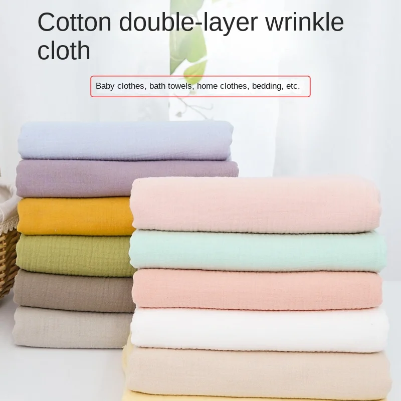 100% Cotton Double-layer Wrink - Baby Clothing Organic review and price