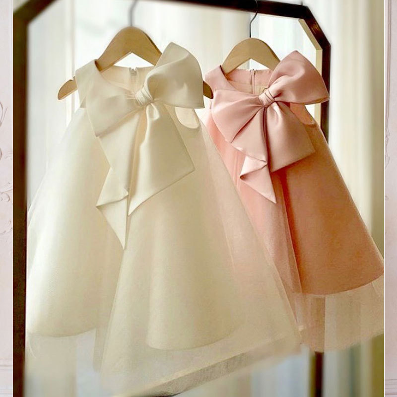 Summer Big Bow Baby Girl Dress - Baby Clothing On Sale review and price