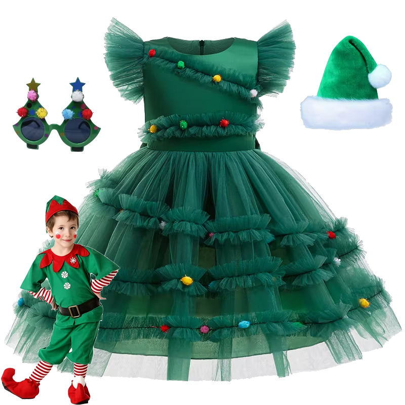2025 Christmas Girl Dress Cute - Baby Q Clothing review and price