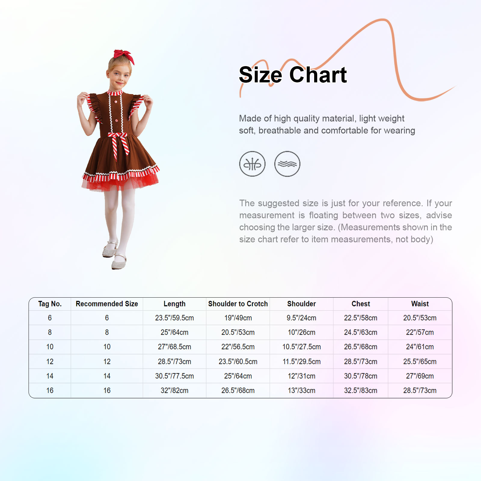 Girls Gingerbread Costume Cute - Baby Clothing Size review and price