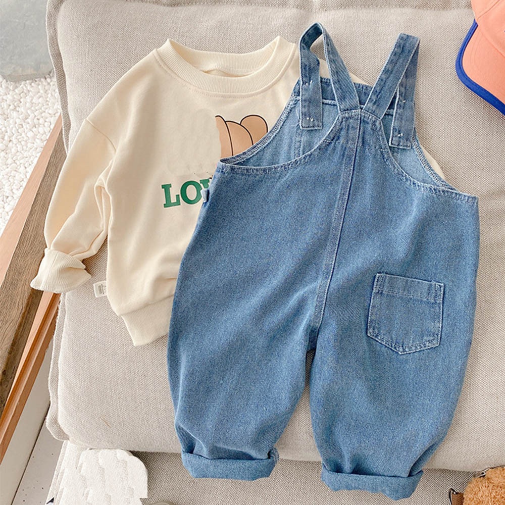 Girls Jumpsuit Blue Denim Soli - Baby Clothing Boutique review and price