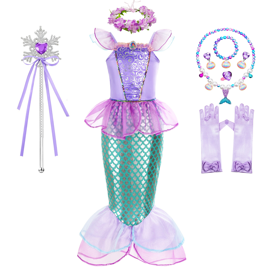 Mermaid Costume For Girls Hall - Baby Clothing Size review and price