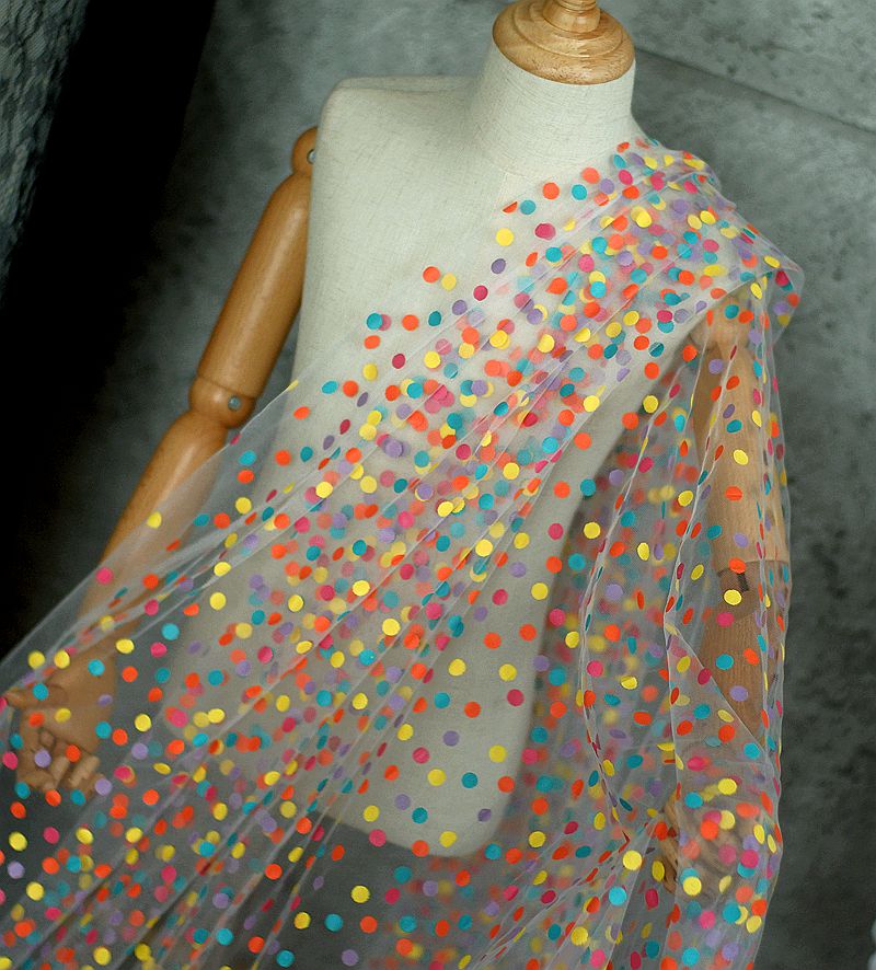 155cm Wide Colorful Polka Dot  - Baby Clothing Organic review and price