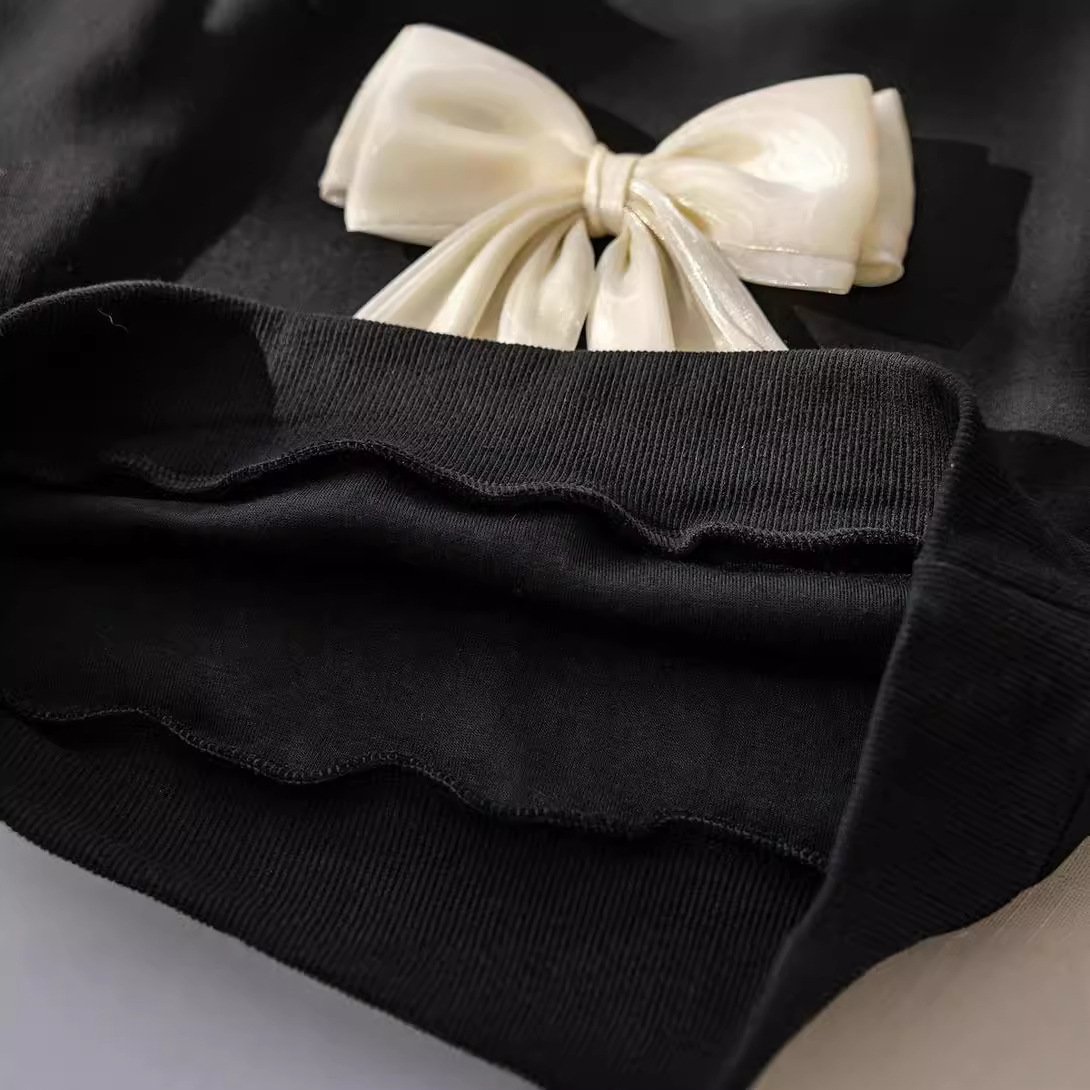 Girl Three-dimensional Bow Swe - Baby Girl Clothing Zara review and price