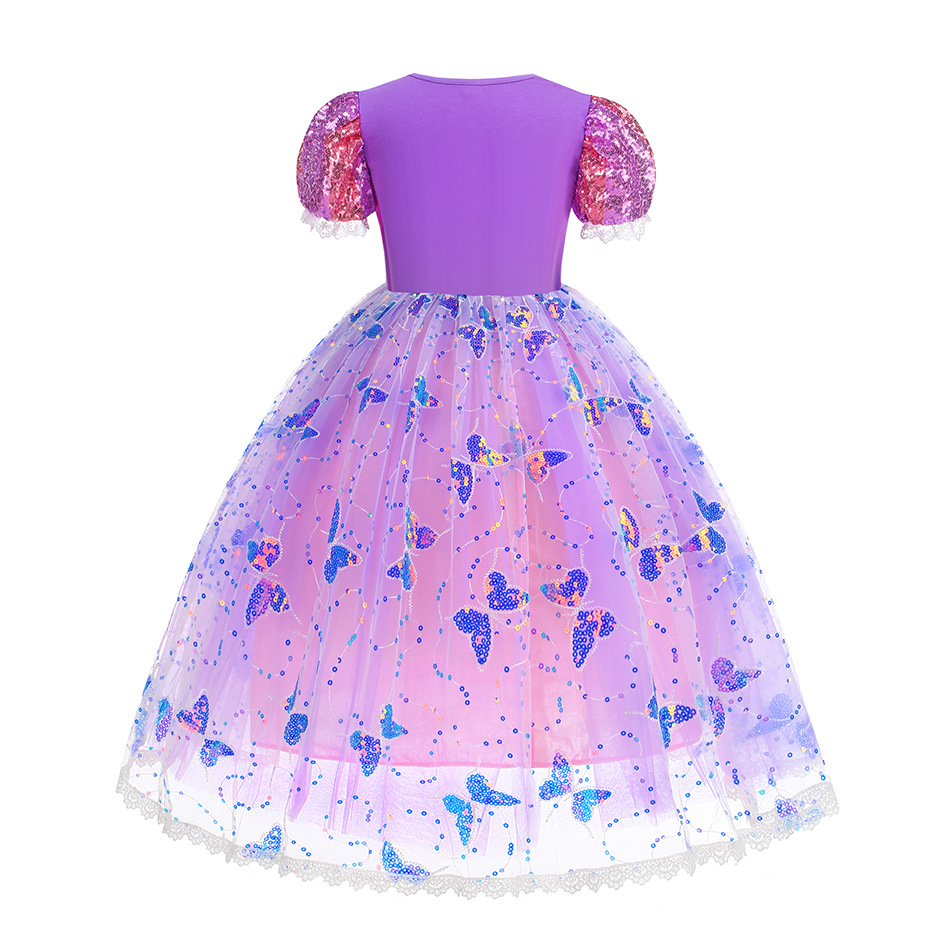 Girl Rapunzel Dress LED Light  - Baby Q Clothing review and price